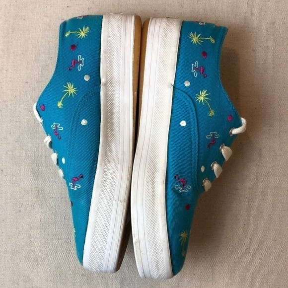 Diane Gilman Tropical Platform Sneakers 7.5‎ - Picture 3 of 8